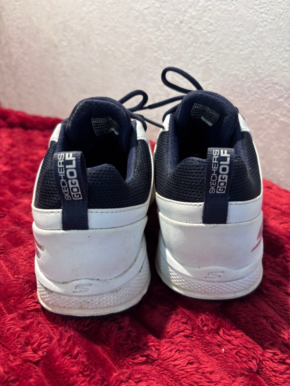 Skechers Men’s Go Golf Torque Pro White Navy Lace-Up Athletic Shoes Size 8.5 - Picture 8 of 11